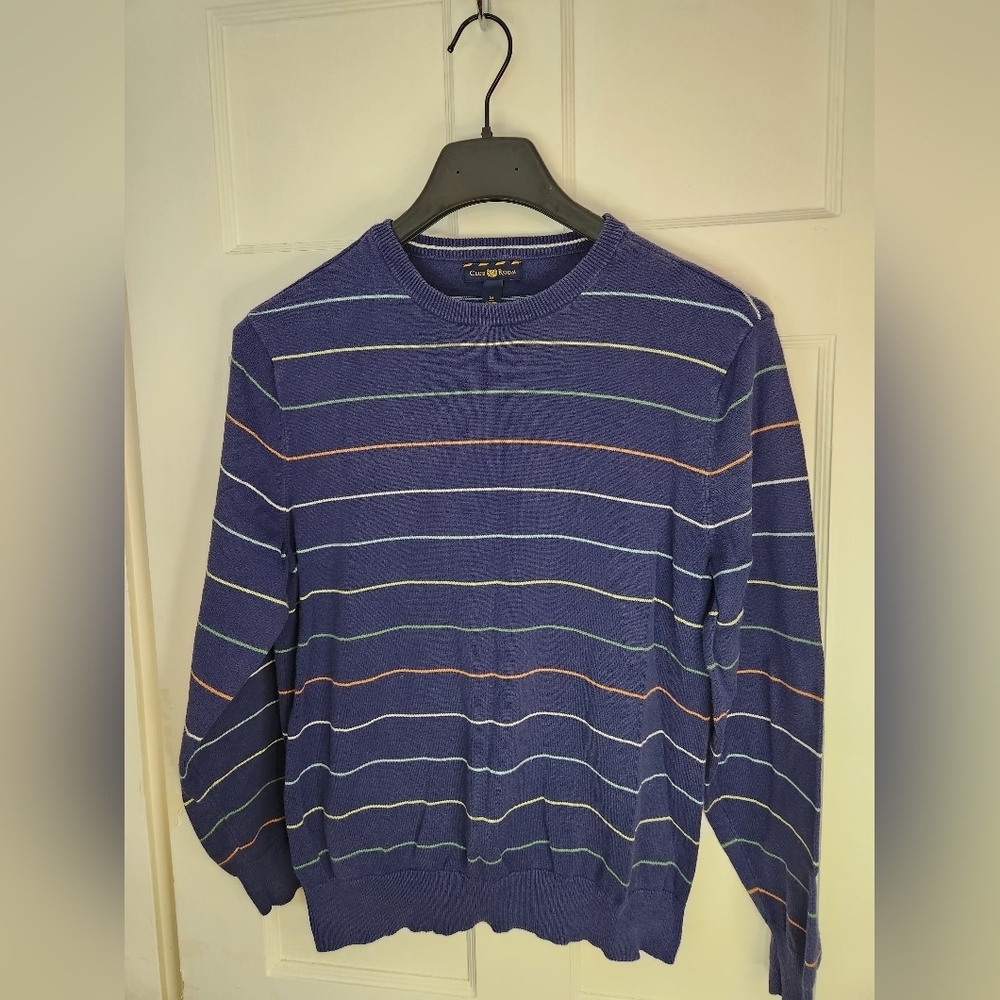 Club Room Multicolor Striped Crewneck Sweater